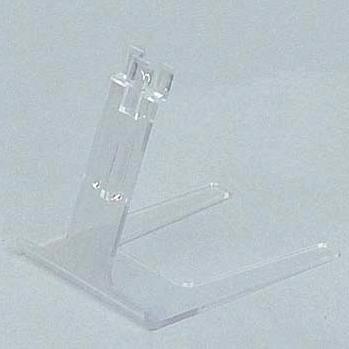 Support cristal pour étiquette pique inox - 5,5 cm