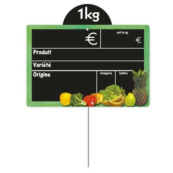 Etiquette : Cueillette neutre - 10x15 cm (pique inox) Etiquette : Cueillette neutre - 10x15 cm (pique inox)