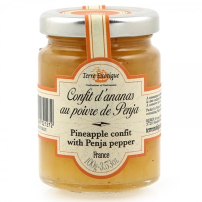 Confit d'ananas au poivre de Penja, 90 g (Terre Exotique) Confit d'ananas au poivre de Penja, 90 g (Terre Exotique)