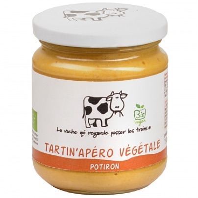 Tartin'Apéro végétale potiron bio - 190 g (La vache qui regarde passer les trains) Tartin'Apéro végétale potiron bio - 190 g (La vache qui regarde passer les trains)