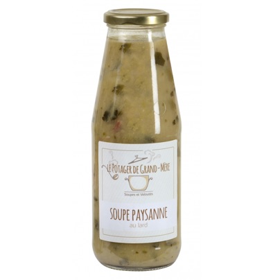 Soupe Paysanne au Lard - 72 cl (Le Potager de Grand Mère) Soupe Paysanne au Lard - 72 cl (Le Potager de Grand Mère)