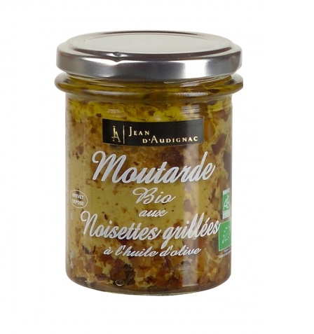 Moutarde Bio aux Noisettes grillées - 175 g (Jean d'Audignac)