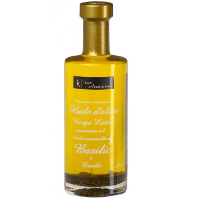 Huile d'olive Saveur Basilic - 25 cl (Jean d'Audignac) Huile d'olive Saveur Basilic - 25 cl (Jean d'Audignac)