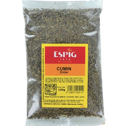 Cumin grain - 100 g (Espig) Cumin grain - 100 g (Espig)