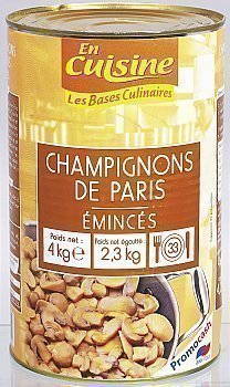 Champignons Paris émincés - 5/1 Champignons Paris émincés - 5/1