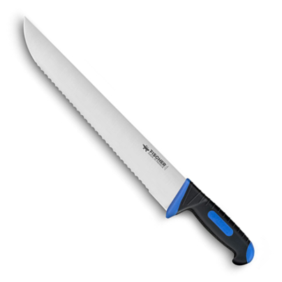 Poisson cranté 30 cm manche Bleu (Bargoin)