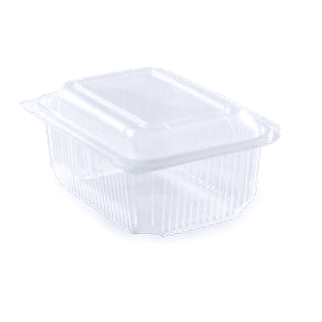 Barquette chaleur couvercle attenant PP 1000 g - 190x148x70 mm (x50) Barquette chaleur couvercle attenant PP 1000 g - 190x148x70 mm (x50)
