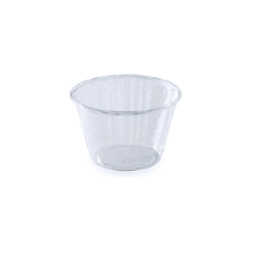 Pot à sauce PET 125 ml - Ø 74x47 mm - Cristal (x250) Pot à sauce PET 125 ml - Ø 74x47 mm - Cristal (x250)