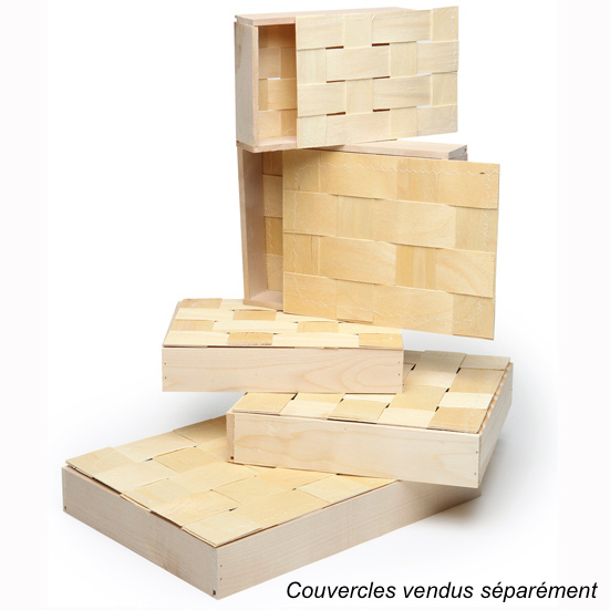 Coffret bois peuplier 350x265x50 mm - Chambord (Panibois)