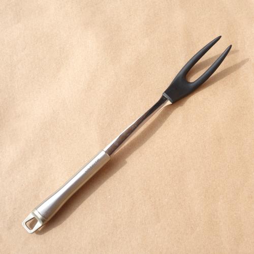 Fourchette Inox 2 dents en silicone (Paderno)