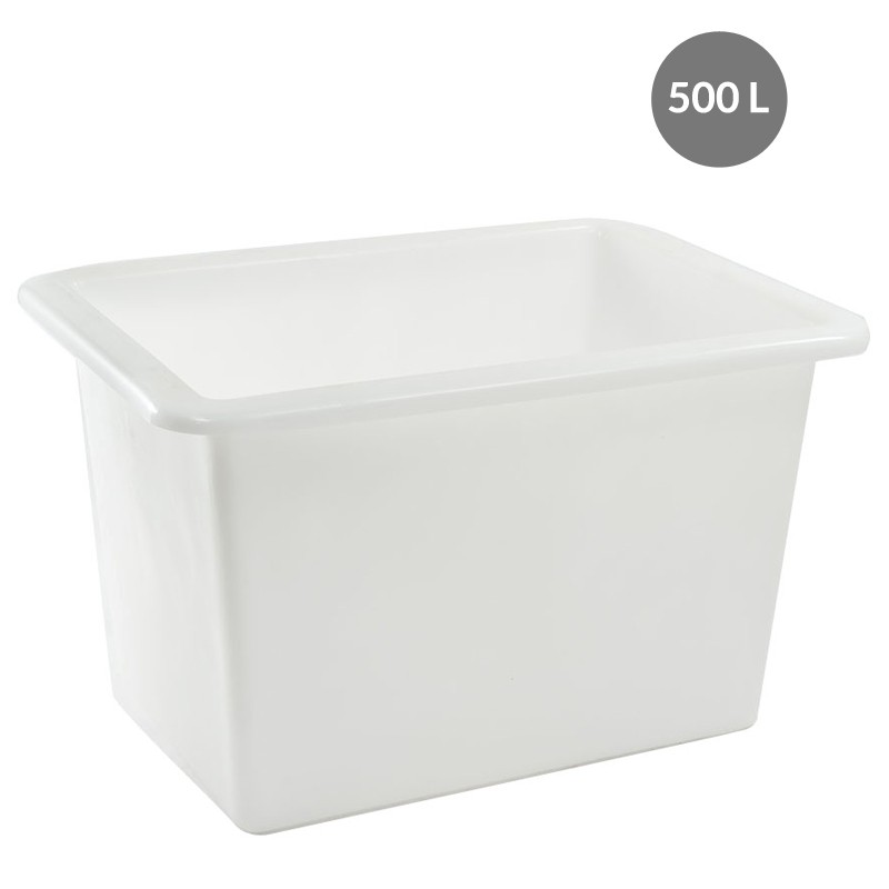 Bac Rectangulaire PEBD Blanc 500 L - 1250x965x775 mm (Gilac) Bac Rectangulaire PEBD Blanc 500 L - 1250x965x775 mm (Gilac)