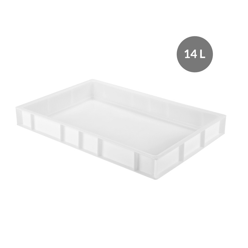 Caisse à Pâton PEHD Blanc 14 L - 600x400x80 mm (Gilac) Caisse à Pâton PEHD Blanc 14 L - 600x400x80 mm (Gilac)