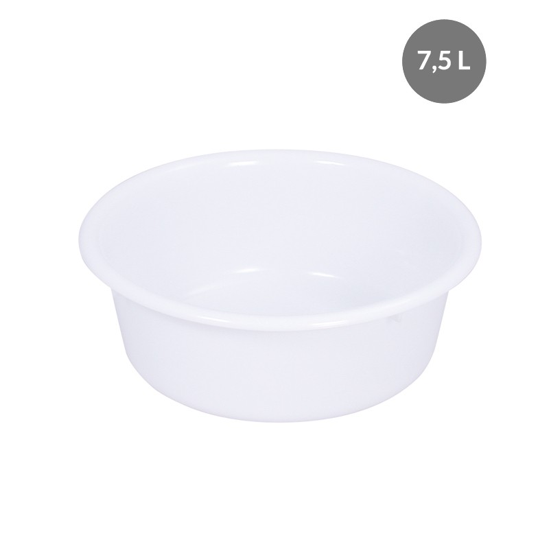 Cuvette 7.5 L PEBD Blanc - Ø 350x125 mm (Gilac) Cuvette 7.5 L PEBD Blanc - Ø 350x125 mm (Gilac)