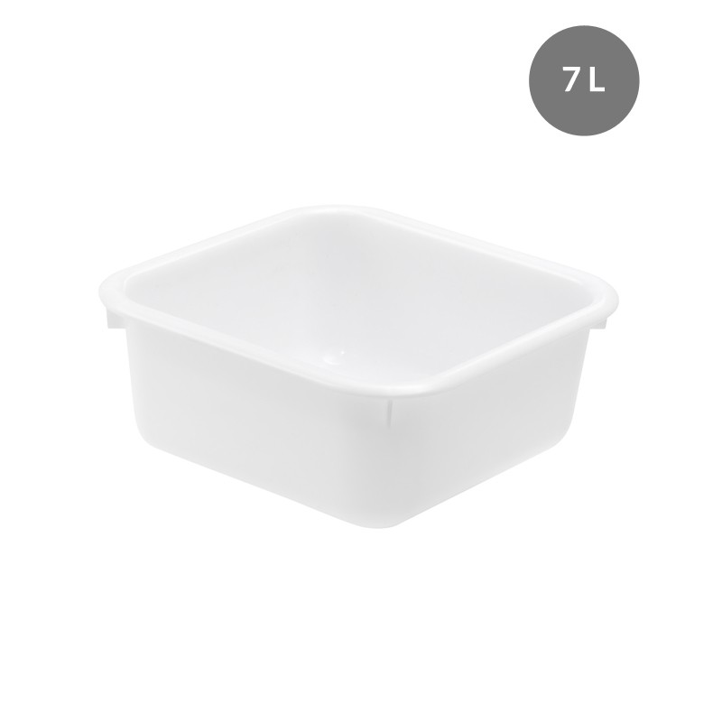 Cuvette 7 L PEBD Blanc - 300x300x125 mm (Gilac) Cuvette 7 L PEBD Blanc - 300x300x125 mm (Gilac)
