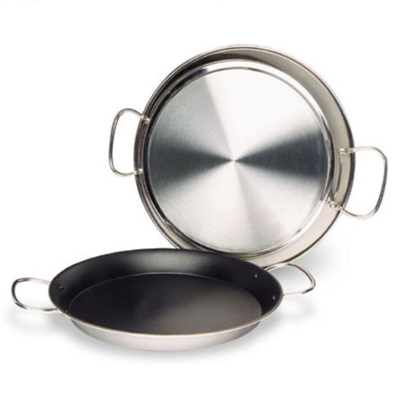 Plat Paella Inox antiadhésive Ø 400 mm, 9 Rations