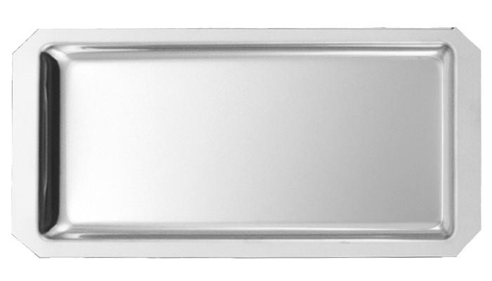 Plat Inox 350x180x15 mm - Vitrine Inox 18/10 (pans coupés) Plat Inox 350x180x15 mm - Vitrine Inox 18/10 (pans coupés)