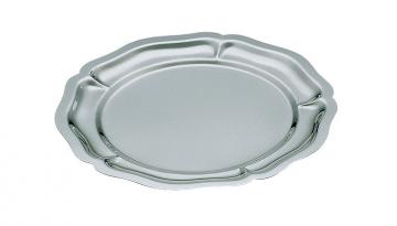 Plat Inox Ø 280 mm - Vitrine Inox 18% style LXV