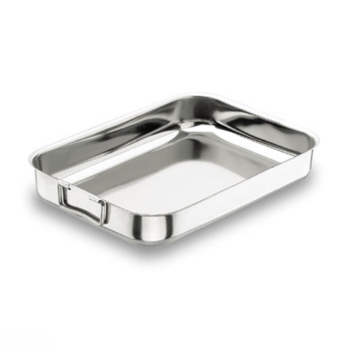 Plat Inox 450x320x75 mm - Four Inox 18% anses tombantes