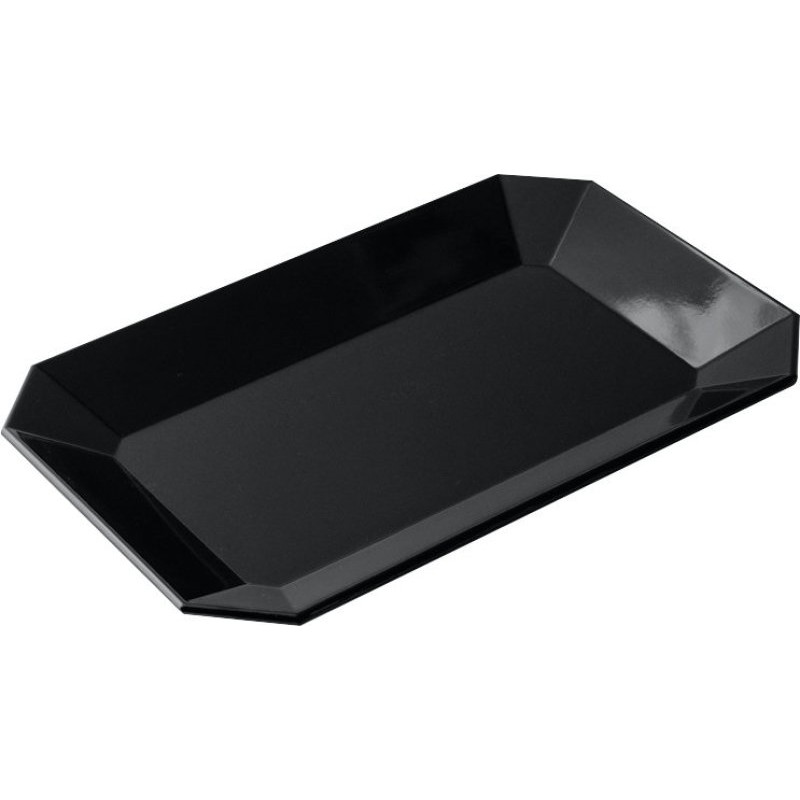 Plat mélamine noir - 310x200x30 mm (pans coupés)