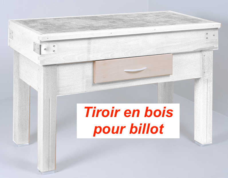 Tiroir bois pour billot - 1000x600 mm