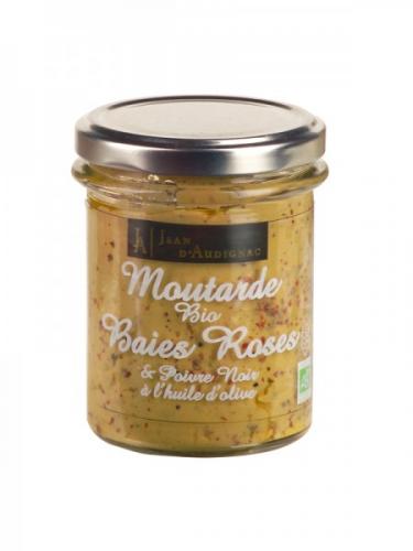 Moutarde Bio Baies Roses - 175 g (Jean d'Audignac) Moutarde Bio Baies Roses - 175 g (Jean d'Audignac)