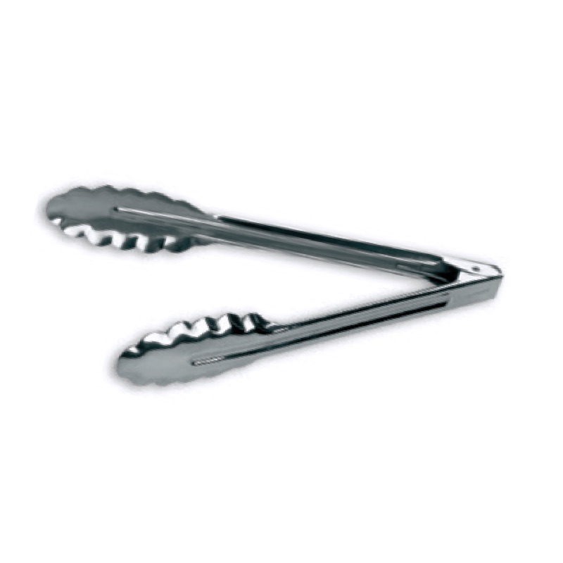 Pince de service inox avec ressort incorporé - 400 mm