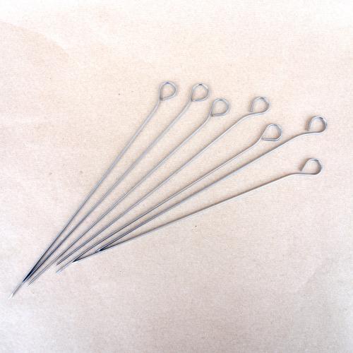 Piques à brochettes 250 mm - Inox AISI420 profil ovale (x100)