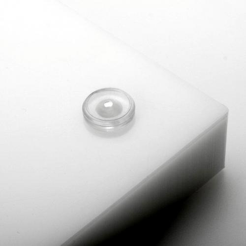 Planche poly HACCP 500x300x20 mm HD 500 sur patin - Blanc Planche poly HACCP 500x300x20 mm HD 500 sur patin - Blanc